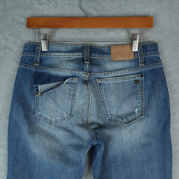 Joes Jeans Crop Ankle Womens W 25 Blue Distressed Rolled Cuff KSKU5605 Kursten - Picture 4 of 12